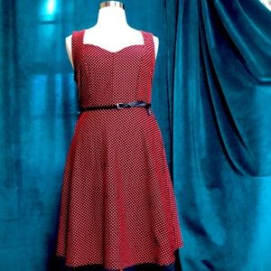 Torrid Polka Dot Midi Dress.🥀